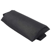 Cuscino per sedia a sdraio, cuscino per sedia da giardino, cuscino per il collo, cuscino con elastico per collo, schiena, ginocchia, gambe, piedi, pratico in qualsiasi posizione, 35 x 15 x 6 cm Nero
