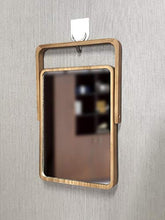 XZGang Nostalgia Tavolo Specchio, in stile giapponese a parete specchio decorativo portatile pieghevole Ragazza di trucco specchio verticale di legno solido rettangolare Specchio Chiarissimo