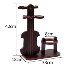 Sebasty Upside Down Red Wine Bottle Rack Calice Vino portabottiglie in Vetro Stile Violino Elegante Decorazione Rack
