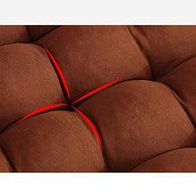 WHCQ Bank stuoia, Cuscino, Pad Dickebank, Rettangolare, a Dondolo Sedia Cuscini per Giardino, Interno ed Esterno, Panca di Legno-Metallo, 2-3 posti,Arancia,48 * 160cm