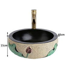 Lavabo Stile Cinese Moderno Semplice Rotondo Arte Bagno WC lavabo Piccolo Loto sopra Bacino contatore Lavabi