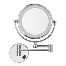 Specchio da Bagno da 8 `` Specchi da Barba a Parete, Specchio per Trucco ingrandimento 10X, per Superficie Girevole Hotel Vanity Two