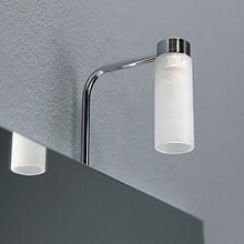 Kiamami Valentina MOBILE BAGNO BIANCO ECONOMICO DA 56 CM + LAVABO, SPECCHIO E LUCE