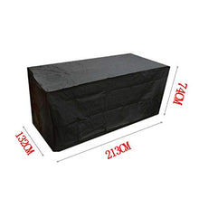 REW - Copritavolo da giardino, impermeabile, rettangolare, per mobili da esterni, copertura per patio e giardino