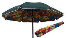Joy Summer Ombrellone Spiaggia in Polycotton 200 cm Lido Mare TINDARI - Verde Scuro