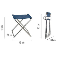 Lafuma LFM1443 Sedia Pieghevole, Blu, 45x38x41 cm