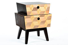 Way Home Store Comodino 2 cassetti Legno New retrò Industrial 52cm