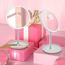 Bxiaoyan Specchio cosmetico Multi-funzione LED Protezione Ambientale Migliorata ABS Materiale Specchio for Il Trucco Intelligente Interruttore Tattile 5 Volte Lente Di Ingrandimento Cremagliera Funzio