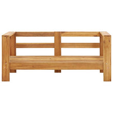 FAMIROSA Panca da Giardino con Cuscini 140 cm in Legno di Acacia Grigio