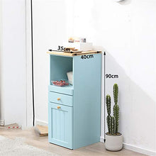 GFBVC Credenza Buffet Ingresso Mobile Bar Storage Home e Office Microonde Macchina caffè Utility Cabinet (Color : Blue, Size : 35x40x90cm)
