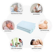 Remedy - Materassino lavabile per adulti, tappetino riutilizzabile per incontinenza, morbido e assorbente, 80 x 90 cm, 4 pezzi (blu-verde)