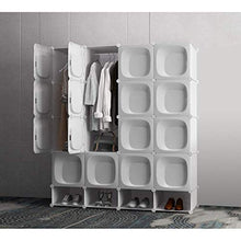 Cassapanche GGJIN Armadio stratificato Bianco Combinazione della Stanza Camera da Letto dello Studente di College Montaggio Semplice Push-Pull Moderna
