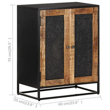 vidaXL Credenza 60x35x75 cm in Legno Massello di Mango