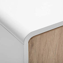 Beliani Credenza laminata in color legno chiaro/bianco Milo