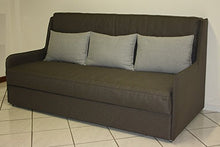 Ponti Divani - Divano Letto a Tre postazioni - Tris - Divano Letto a Castello con Tre Letti materassi sfoderabili compresi - Meccanismo Innovativo Produzione 100% Italiana - Tessuto Verde