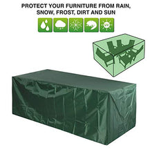 REW - Copertura per mobili da giardino, copertura per tavolo da patio, antivento e anti-UV