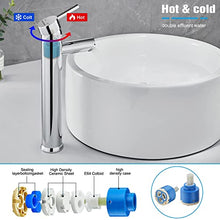 Alto Rubinetto Bagno Lavabo, BONADE Miscelatore Monocomando Elegante Lavabo Bagno Rubinetto per Lavabo e bagno Argento