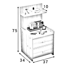 YSNUK Comodino Comodino Armadio Comodino Dormitorio Camera da Letto Comodino, 75x34x37cm Decorazione Domestica (Size : A)