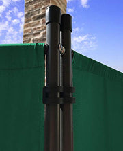 QUICK STAR Paravento da Giardino 220 x 165 cm 4 parti pieghevole Divisorio in Tessuto Balcone Protezione della Privacy Verde