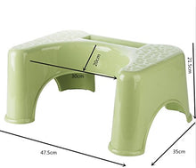 QUSER Il WC Sgabello Sgabello Materiale Antiscivolo Squatting Pit Adulti Bambini WC Squatting Sgabello Green