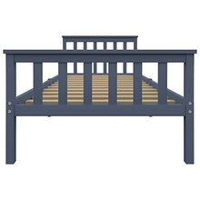 FAMIROSA Giroletto con 2 Cassetti Grigio in Massello di Pino 100x200 cm-0703