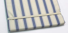 GHIOCUSCINI, Cuscino per Lettino Mare Spiaggia, per Esterni, da Giardino LUNGHEZZACM.52+130 Larghezza CM 57 h.4 SFODERABILE Rigato Nizza COT/Poly