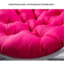 Nido D'uovo Cuscino Poltrona con La Corda, Addensare All'Aperto Papasan Cuscini per Sedia, Impermeabile Rotondo Swing Cuscino Sedia per Appendere L'amaca Patio Giardino,Coffe,120x120cm(47x47inch)
