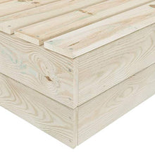 FAMIROSA Set Divani da Giardino su Pallet 5 pz con Cuscini Legno Abete-3457