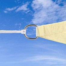 KAISUN Tenda a Vela Triangolare,Tenda a Vela Parasole da Esterno Protezione Solare Anti Raggi UV con Corda Libera per Giardino Balcone Terrazza (4x4x4m,Cielo Blu)