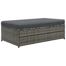 Festnight Set Divani da Giardino, Set di Mobili da Giardino 5 pz in Polyrattan Grigio