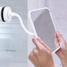 OMLTER Specchio Trucco per Trucco & Rasatura, Ventosa Bloccante, Casa Portatile Montaggio Parete Specchio Trucco, Impermeabile Retrattile 360 ° Rotante Specchio