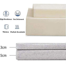 Cuscino per panca da giardino, 2/3 posti, 100/120 cm, per casa, sala da pranzo, patio, interno ed esterno (90 x 35 x 5 cm, grigio)