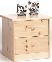 Erst-Holz Solido Comodino in Pino con 2 cassetti 90.20-K02-Ela