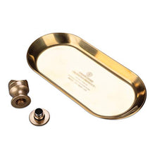 SHYPT Semplice Bronzo Europeo e Pratico Portable Suit Cigar Ashtray Vassoio Riposo Due Pezzi