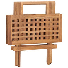 vidaXL Tavolo da Giardino Pieghevole 50x50x50 cm in Massello di Teak