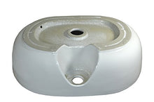 1 lavabo ovale in ceramica grande bagno 46 x 46 cm.