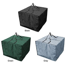 ASSR - Cuscino per sedia da esterno, 81 x 81 x 61 cm, impermeabile, colore: nero
