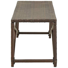 FAMIROSA Panchina da Giardino 120 cm in Polyrattan Marrone