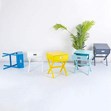 DNSJB Comodino, Comodino Comodino con cassettiera, cassettiera X-Shape per casa, Soggiorno e Camera da Letto (Color : Light Blue)