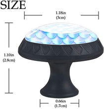 Mermaid Tale Scale Light Blue Pomelli per Porta Set di 4 Pomelli per Mobili Manopole per Cassetti Cucina Armadio Vetro