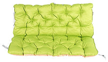 Meerweh Schienale per panca, da circa 120 x 98 x 10 cm, di colore verde/beige, 20060