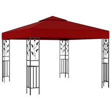 E E-NICES Gazebo 3x3 m Rosso Vino