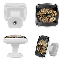 Bacio d'oro 4 PCS Pomelli per Porta, Pomolo per Mobile, Pomelli per Mobili con Viti, Maniglia per Armadietto, Pomelli per Porta, Pomelli per Cassetti per Porta, Armadio, Cassetto e Credenza