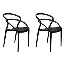 Totò Piccinni Sedie New Infinity, Moderne Design impilabile A85xL55xP52 (Nero, 2)