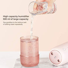 UTDKLPBXAQ Umidificatore Ricaricabile Silenzioso e Silenzioso con Luce Notturna da 500 ml