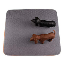 JoyDaog - Set di 2 tappetini lavabili per cani, impermeabili, per addestramento cuccioli, 105 x 90 cm, colore: grigio e marrone