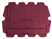 Quick-Star - Copertura di Ricambio Universale per Dondolo a 3 posti, Colore Bordeaux