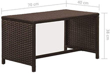 Set da giardino Mobili da giardino, copertura per la sedia per il tempo libero, set da giardino Mobili da giardino, moda integrata e funzione,Brown