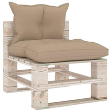 vidaXL Divano da Giardino Pallet 4 Posti con Cuscini in Legno di Pino