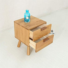 XUSHEN-HU Nordic Solido Puro Legno di Rovere Comodino Camera da Letto Moderna mobili semplici Fianco del Mobile Due Benna Due pompaggio Tavolo Mobile ad Angolo